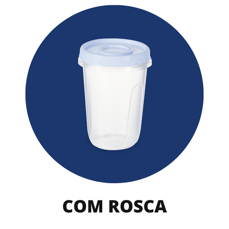Opções de Potes com Rosca